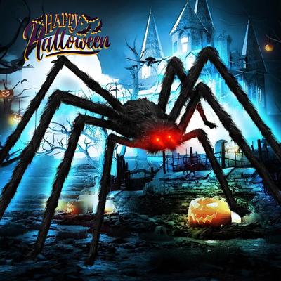Halloween Horor LED Noční Světlo Pavouk Trojúhelníková Síť Vějířovitá Síť Pavučina Žertovná Hračka Dekorace Rekvizity na Párty v Domě Duchů