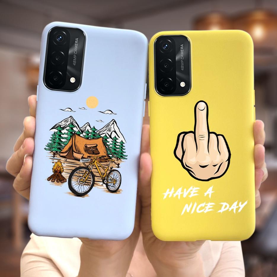 For Oppo A74 4G Case CHP2219 New Fashion Soft Silicone Phone Back Cover For Oppo A74 5G OppoA74 A 74 Cases Fundas Cartoon Bumper