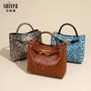 Hot-selling High-end Python Pattern Tote Bag, High-end Dinner Bag, Lightweight and Versatile Portable Shoulder Messenger Bag