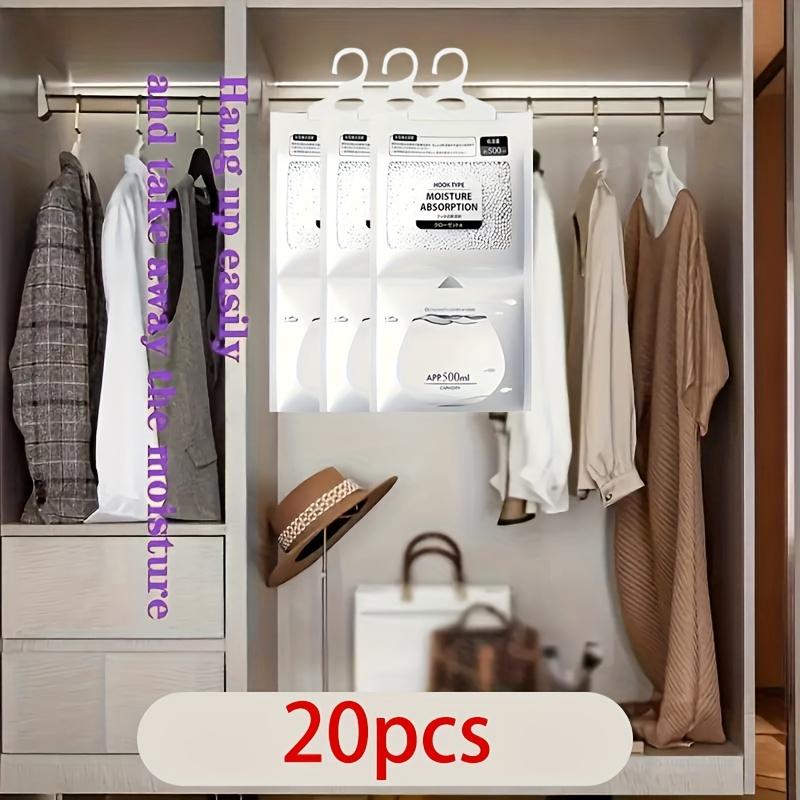 Hanging Moisture Absorbent Bags, Hanging Dehumidifier Perfect for Wardrobes, Bedrooms And Bathrooms. Effective Moisture Absorbent Bag Designed