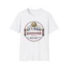 Camiseta My-T Sharp Barbershop | Chegando à América Camiseta Unisex Softstyle