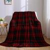 Scharlachrotes Karomuster Flanelldecke Warm Weich Halloween Weihnachten Sofa Warm Gemütlich Dekoratives Dekor Geschenk für Alle Jahreszeiten