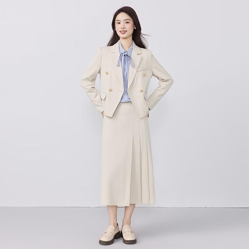 Telooman Women's Elegant Non-Iron Office Suit Set