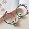 2024 Christmas Santa & Reindeer Hair Ties - High Elasticity (2-Pack)