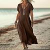 New loose holiday style casual dress summer