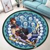 Kingdom Hearts Round Area Rug Anime Gaming Carpet Non Slip Floor Mat Bedroom Decor Soft Gift For Gamer Kids
