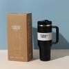 Wasserflasche, 40 oz, Becher, Edelstahlbecher, isolierte Wasserflasche mit Griff, Deckel, Strohhalm, Vakuum-Reisebecher mit großer Kapazität, Kaffeebecher fürs Outdoor-Auto