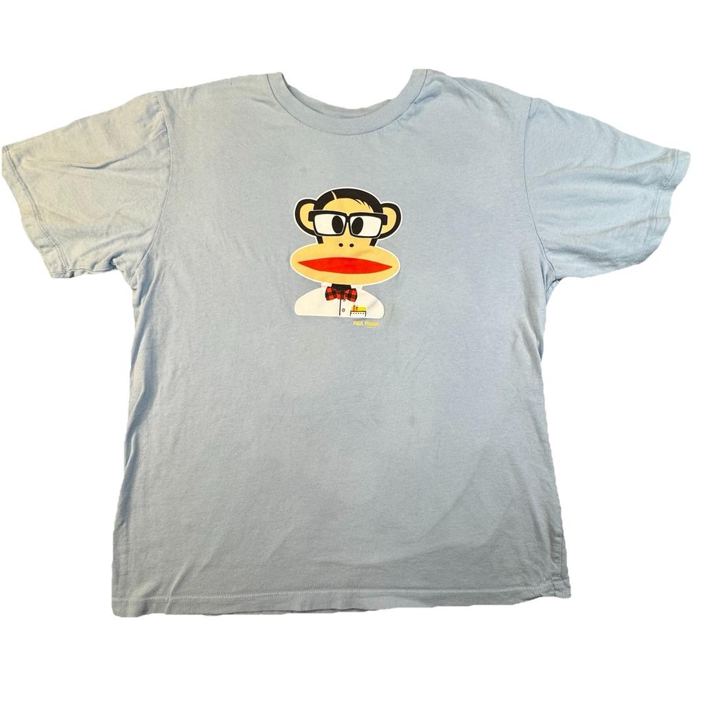 Paul Frank Julius Graphic Tee Mens M Light Blue Cartoon Cotton -419 Unisex T-Shirt