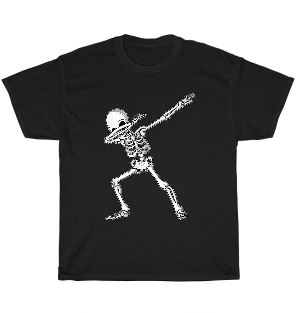 Dabbing Skeleton Dab Dance Dancing Halloween T-Shirt Unisex Funny Tee Gift NEW