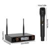 Twin Wireless Mics Frequency Modulator Set For Karaoke And Event Stable FM Signal Transmission Durability Construction