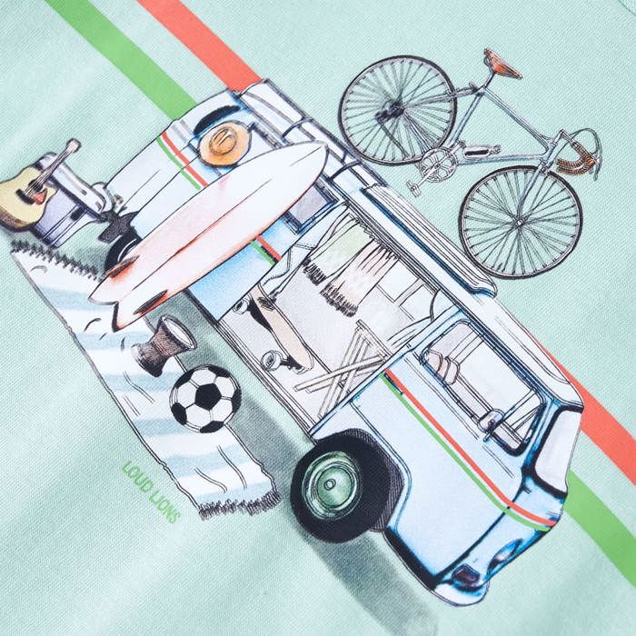 T-shirt pour enfants menthe claire 92/104/116/128/140