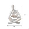 Abstraktní socha čtenáře Dekorativní figurka Socha Myslitele Ozdoba z pryskyřice Moderní