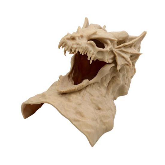 Drachen-Design Aquarium-Höhle 3D-gedruckter Fischtunnel Versteck unter Kies Tunnel mit Sichtfenster