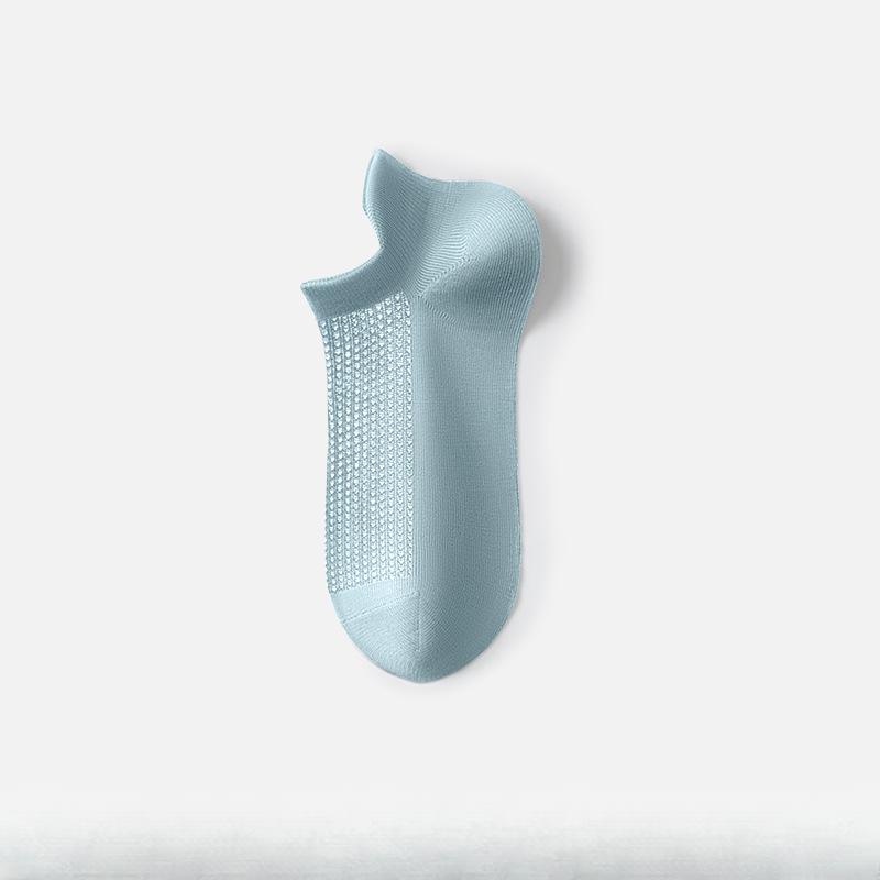 Men's Spring and Summer Net Eye Shallow Mouth Anti Slip Anti Ear Anti Anti Pilling Socks
