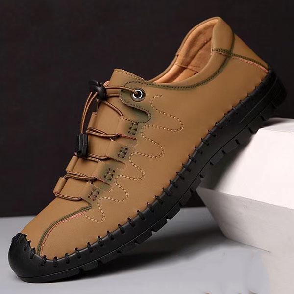 Pánské boty z hovězí kůže Prodyšné Protiskluzové Odolné proti opotřebení Řidičské boty Vysoce kvalitní Ručně šité Trendy Univerzální Sportovní boty na pedály