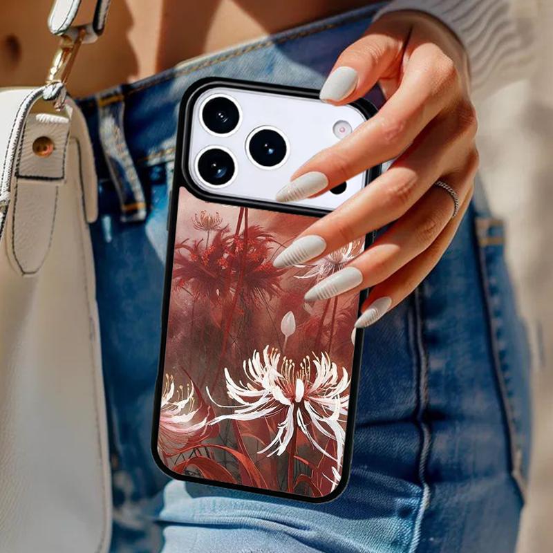 Lycoris radiata flower Phone Case For iPhone 17 Air 14 15 13 12 Max Cover For Apple 16e 11 Pro Max Plus Coque
