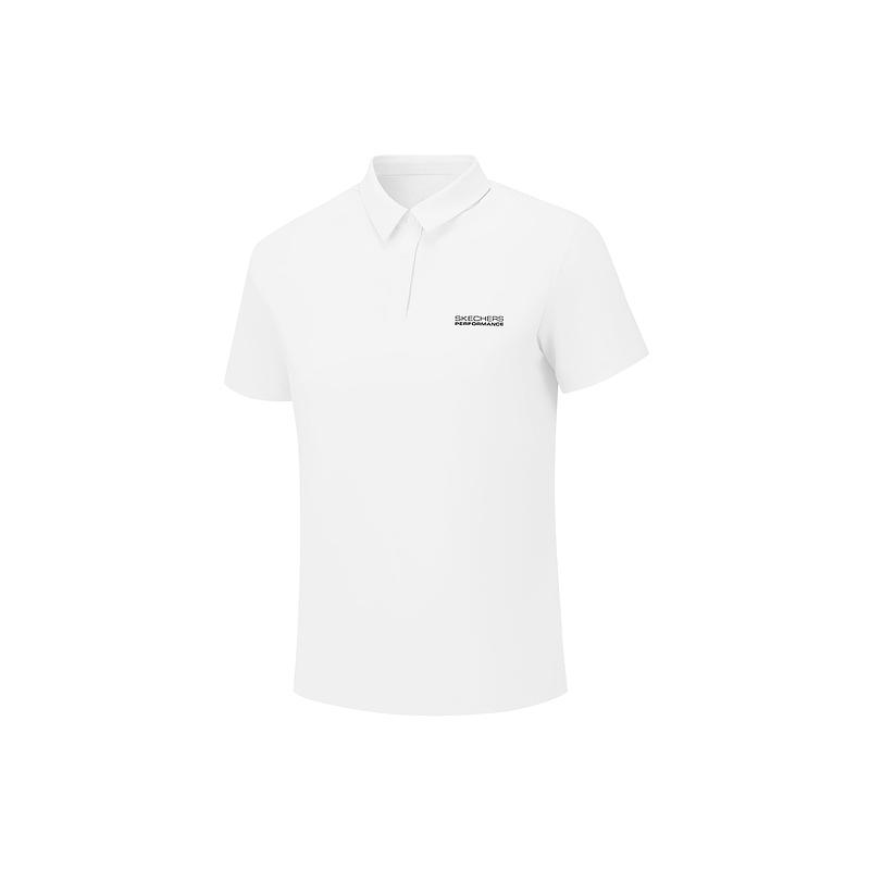 Skechers Solid Color Short Sleeve Breathable Polo Shirt Women tops P226W011-0019 S