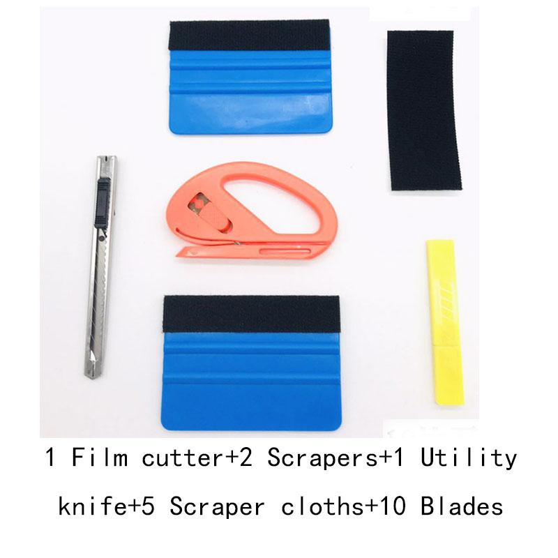 

6 шт./компл., набор инструментов для оклеивания виниловой пленкой автомобиля, набор инструментов для оклеивания автомобильной одежды солнцезащитной пленкой, скребок для резки пленки, нож для стайлинга автомобиля