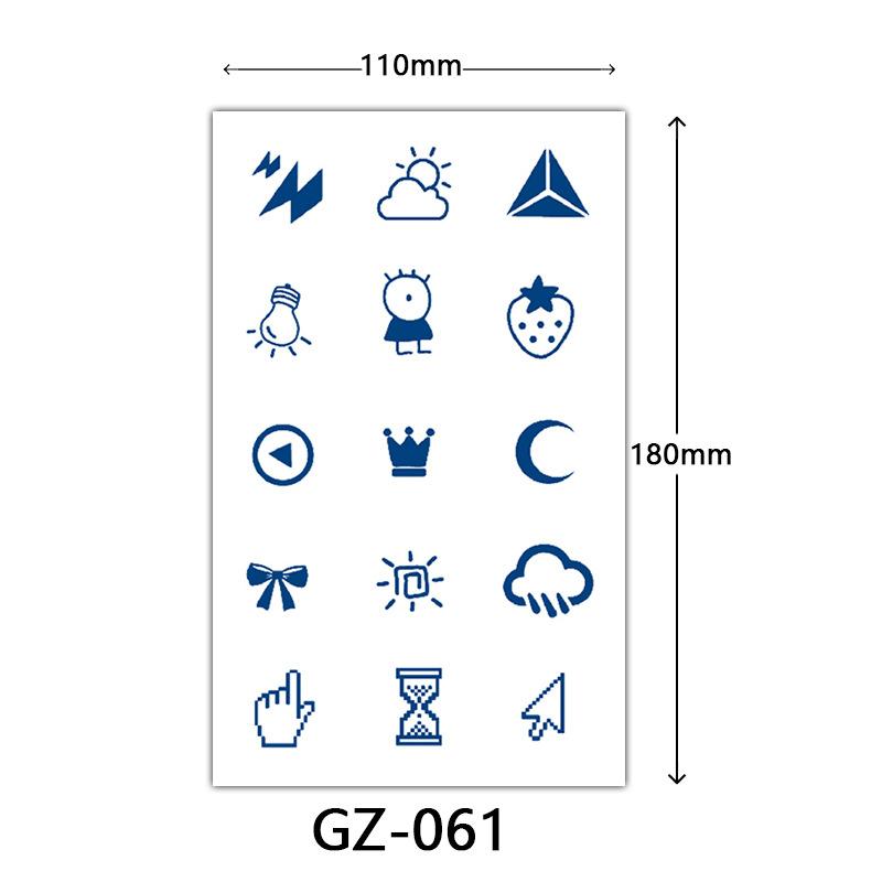 Herbal Juice Tattoo Stickers, Semi-Permanent Tattoo Stickers, Sweatproof, Lasting Tattoo Stickers