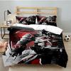 3PCS Assassin Bedding Set Printed Duvet Cover Closure Includes 1 Duvet Cover & 2 Pillowcases for All Seasons Bedroom Decor