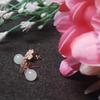 Premium Chuncheon Jade / Mini Cubic Bridge Jade Earrings