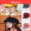 Versatile And Fashionable Women Vintage Solid Wool Gatsby Newsboy Octagonal Hat