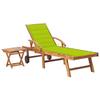 Day and Night - Day and Night Lounger with Table and Solid Teak Wood Cushion