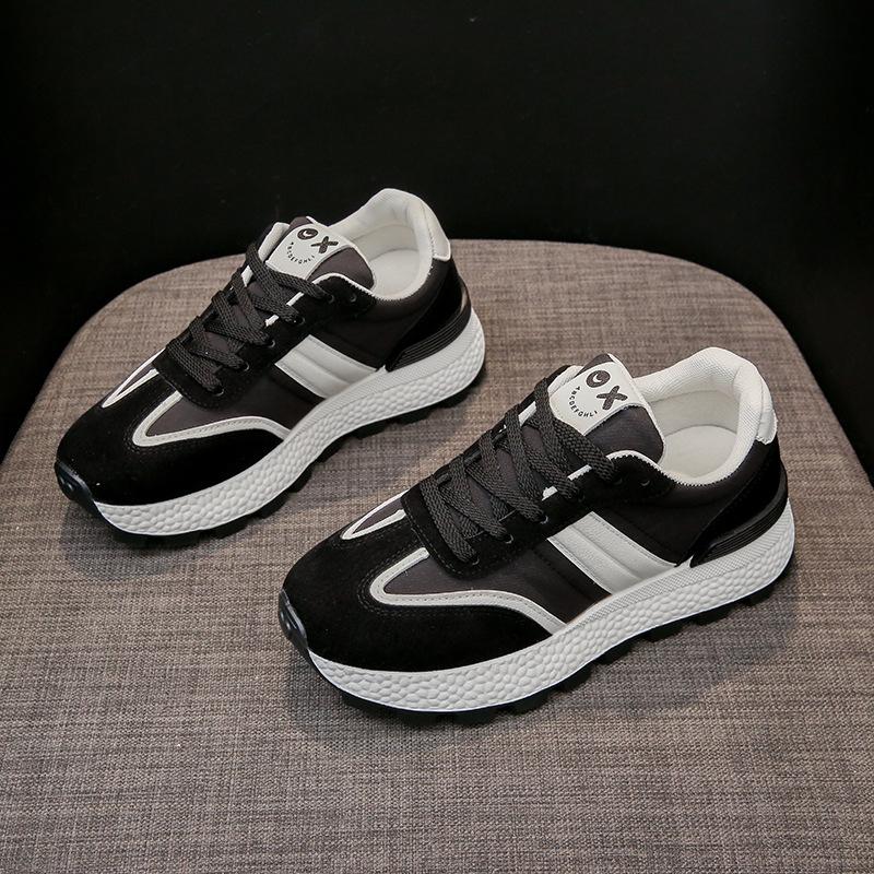 

Fashion Sneakers Women Shoes Summer Casual Sports Skateboard Shoes Spring Fashion Breathable Vulcanized trainers Shoes for Women 35 чёрный