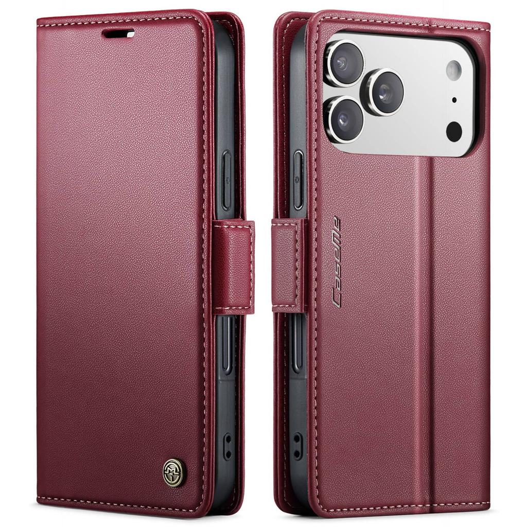 Pro iPhone 18 Pro Max 18 Pro Pouzdro Kožená Peněženka Držák na Karty Magnetický Sklopný Kryt Nárazuvzdorný Stojánek RFID Blokování Ženy Muži