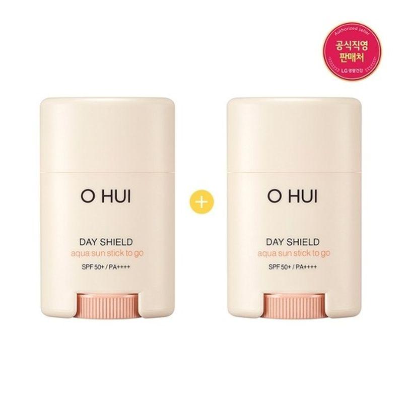 OHUI [1+1] Day Shield Aqua Sun Stick To Go FREE