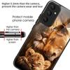For Samsung Galaxy A36 5G Case Pattern Printing Tempered Glass TPU Drop-Proof Phone Cover