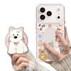 Children's fun doll Apple iphone17promax mobile phone case 17pro airbag bracket 17 transparent magnetic case