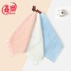 Pure cotton 32-strand small square towel, kindergarten does not shed hair, hand towel, hook, small towel, saliva towel