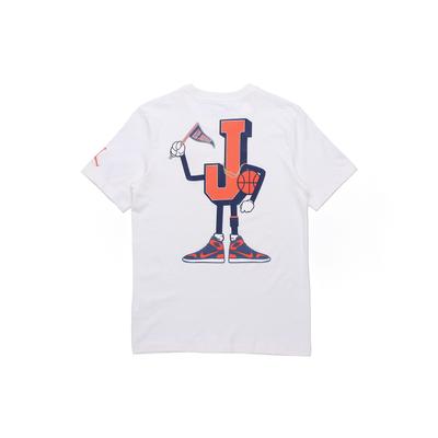 Air AJ23 Varsity Sporty Breathable Printed Round Neck Short Sleeve T-Shirt Men Tops White CV3410-100