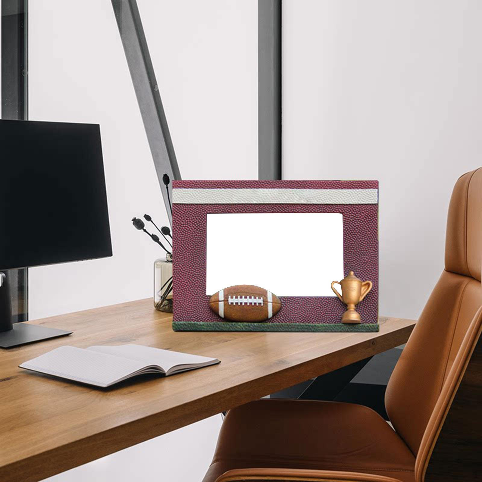 

3D Декоративная фоторамка для регби из смолы, Прочная ручная подставка-дисплей, Подходит для подарков на день рождения Style A