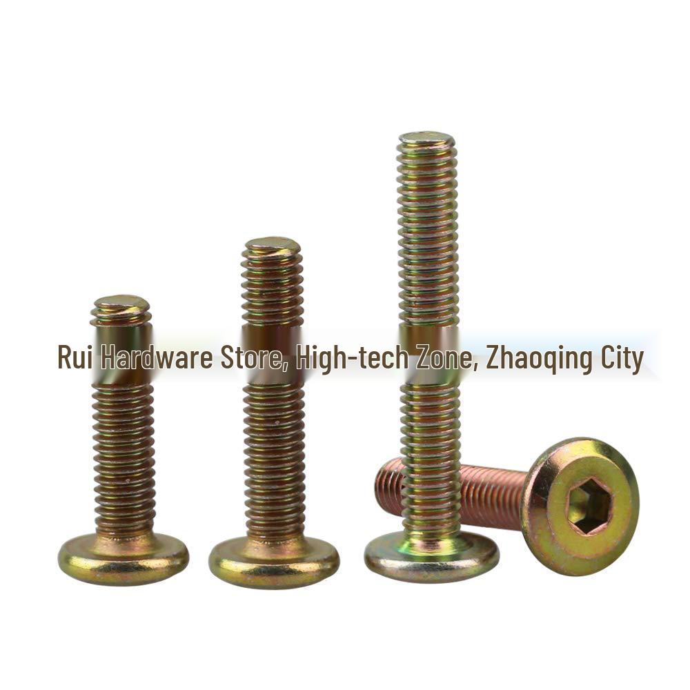 150pcs M6 Electro-galvanized Hex Cap Screws and Nuts for Furniture