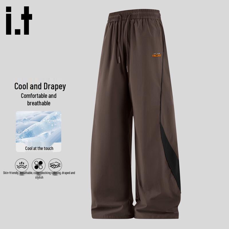 Fingercroxx Men s Color-Block Straight-Leg Cooling Pants XL