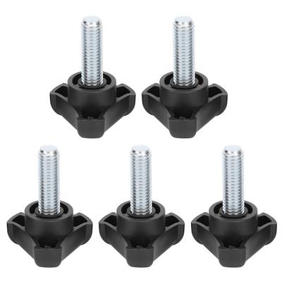 5pcs Plastic Triangular Head Handle Screw Knob Tightening Screw Set Accessory M10 30mm