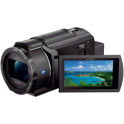 Sony Câmera de vídeo 4K Handycam Black memória 64 GB Zoom óptico 20x Estabilização óptica espacial de imagem B FDR-AX45 (modelo 2018) FDR-AX45 integrado