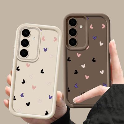 Little Love Hearts Pattern Soft Silicone Phone Cover For Samsung S25 S24 FE S26 S23 S22 Ultra S21 A55 A54 A34 A35 A15 A14 A17 A37 A57 Shockproof Case