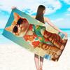 1pc Cool Cat Fashion Glasses Printed Beach Towel Soft Microfiber Quick Dry Towel for Outdoor Swimming Pool Camping Travel