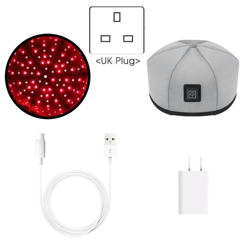 Hair Growth Cap LED Red Light Therapy Devices Hat Scalp Relax for Prevant Loss Anti Anxiety Stress Relief Head Pain Health Care