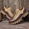 Genuine Leather Retro Tooling Men's Casual Leather Shoes Trendy