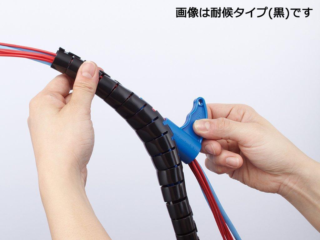 HellermannTyton Legare și protecție cabluri Instrument Hellerap HAT 1 bucată tub lăptos HWPE20, (inclus special), standard, alb, 25m,