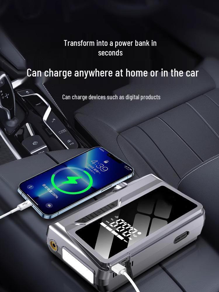 12V Car Emergency Jump Starter & Inflator