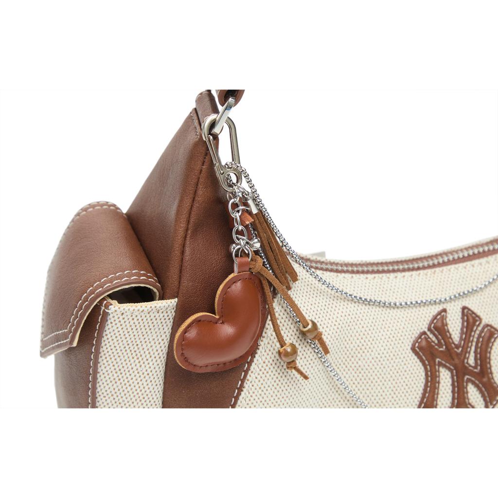 MLB New York Yankees Cotton MLB Shoulder Bag, Crossbody Bag Large Unisex Ecru 3ABQBV15N-50CRD