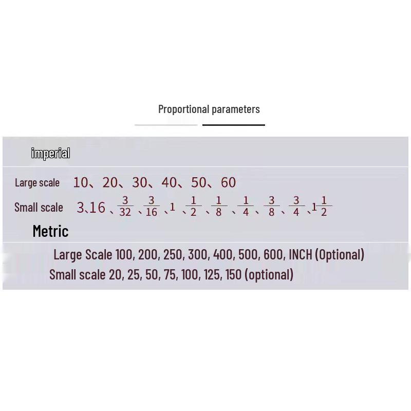 Architectural Aluminum Alloy Laser-Engraved Ruler with Inch/Centimeter Scale