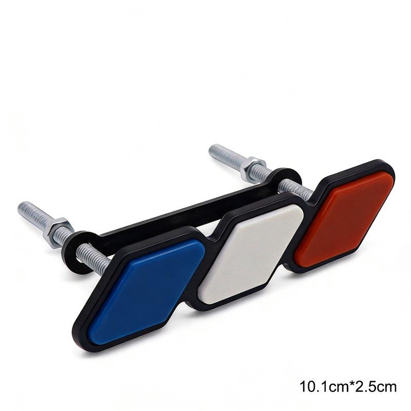 3D ABS Tri Color Decorative Sticker For Toyota Tundra Superb, Volkswagen Fiat Peugeot Grille Modification Accessories