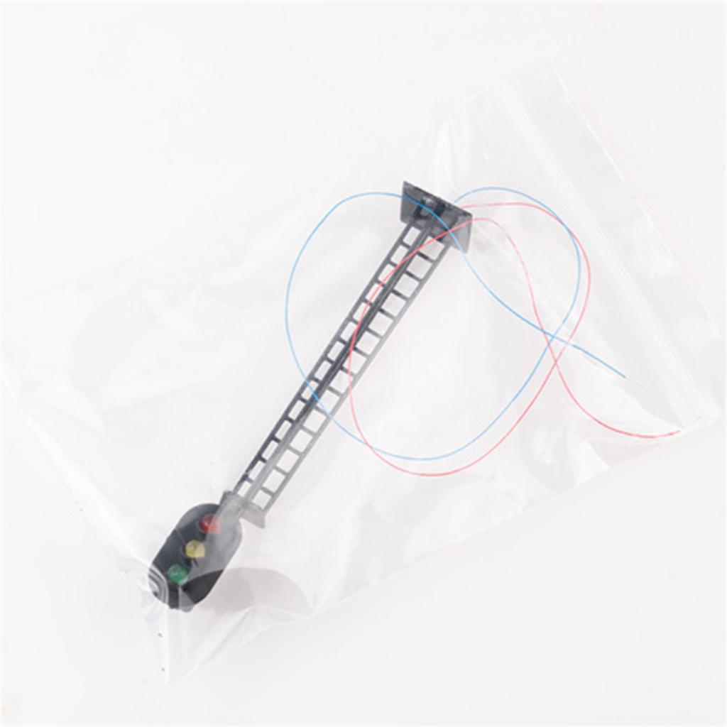 1:87er Maßstab Eisenbahnsignal Ampel mit Leiter für Kinderpuppenhaus Miniatur Gebäudemodell Sandkasten Spielzeug-Ampel