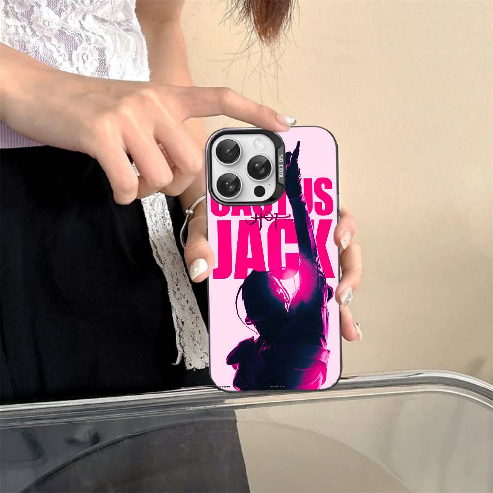 Luksusowe etui na telefon T-Travis S-Scott Cactus Jack Dla IPhone 17 16 15 14 Pro MAX Matowe Odporne na wstrząsy Tył Zapobiegające upadkom Matowa osłona